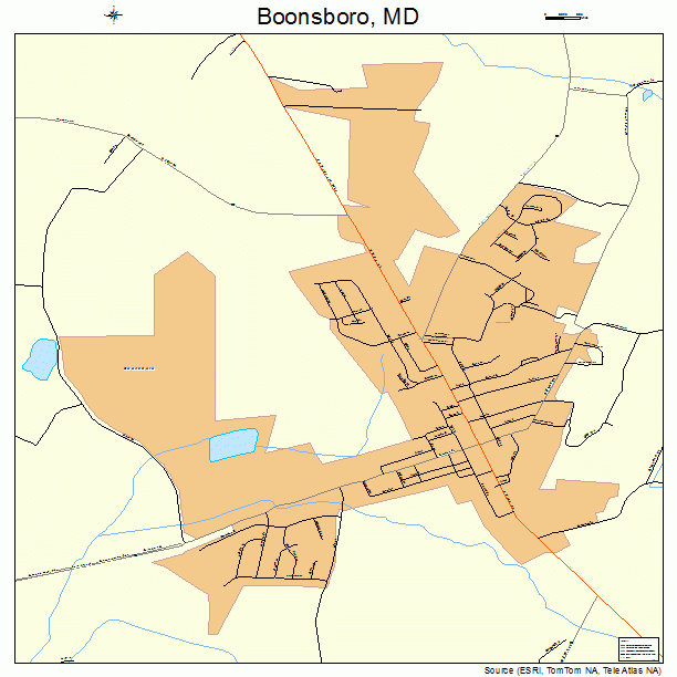 Boonsboro, MD street map