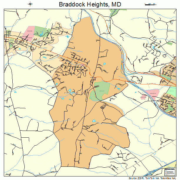 Braddock Heights, MD street map