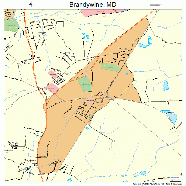 Brandywine, MD street map