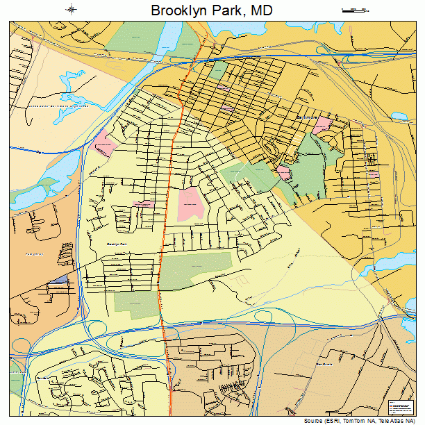 Brooklyn Park, MD street map