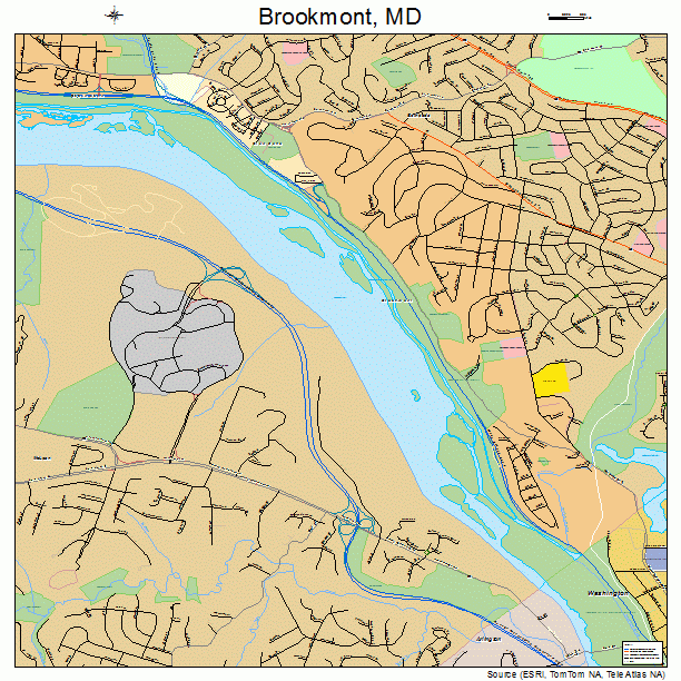 Brookmont, MD street map