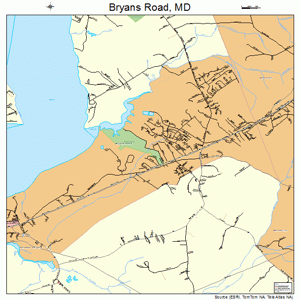 Bryans Road, MD street map