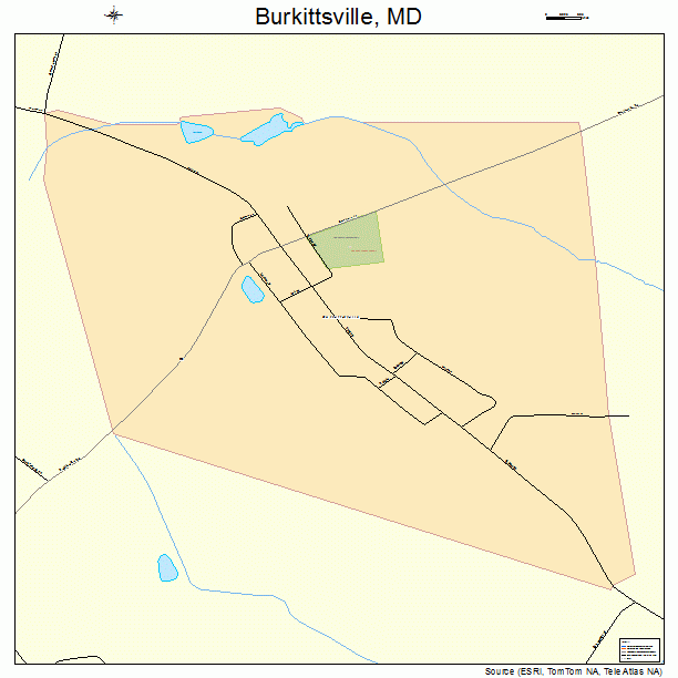 Burkittsville, MD street map