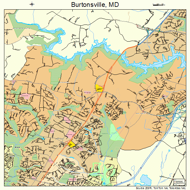 Burtonsville, MD street map