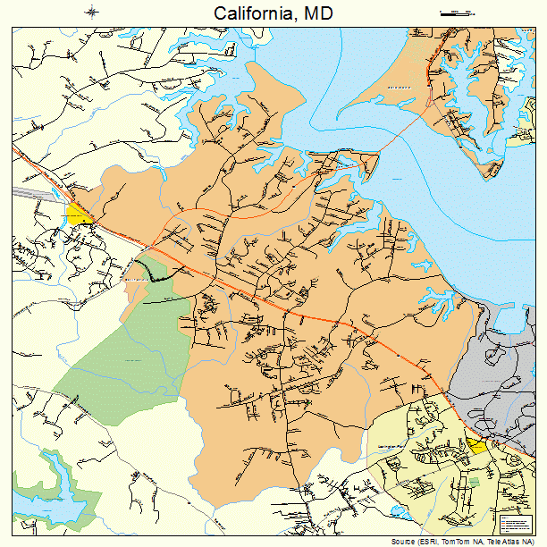 California, MD street map