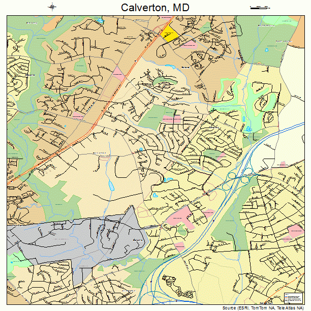 Calverton, MD street map