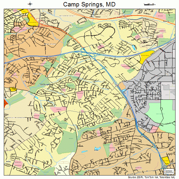 Camp Springs, MD street map