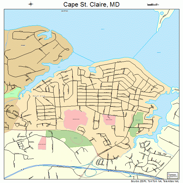 Cape St. Claire, MD street map