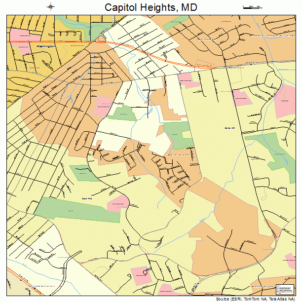 Capitol Heights, MD street map