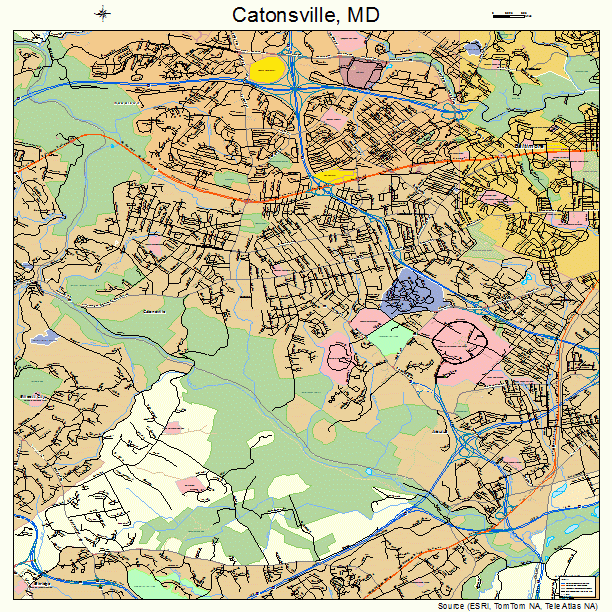 Catonsville, MD street map