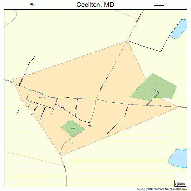 Cecilton, MD street map