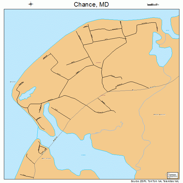 Chance, MD street map