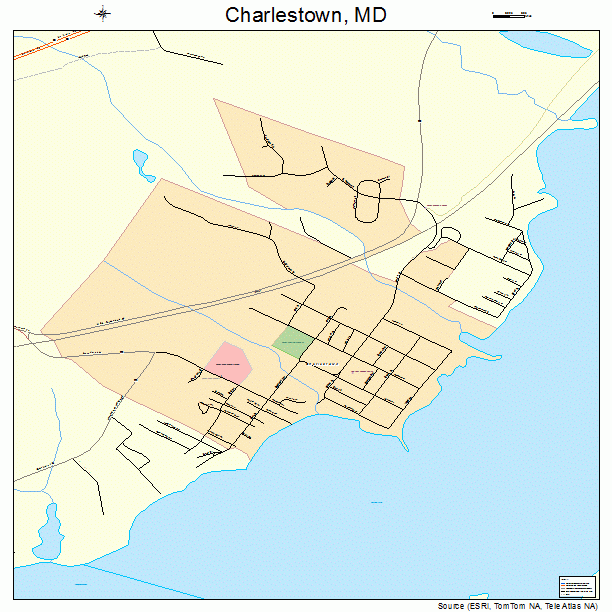 Charlestown, MD street map