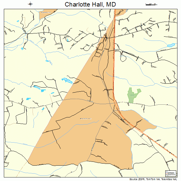 Charlotte Hall, MD street map