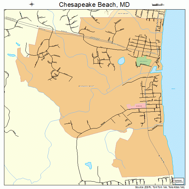 Chesapeake Beach, MD street map