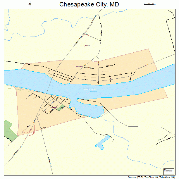 Chesapeake City, MD street map