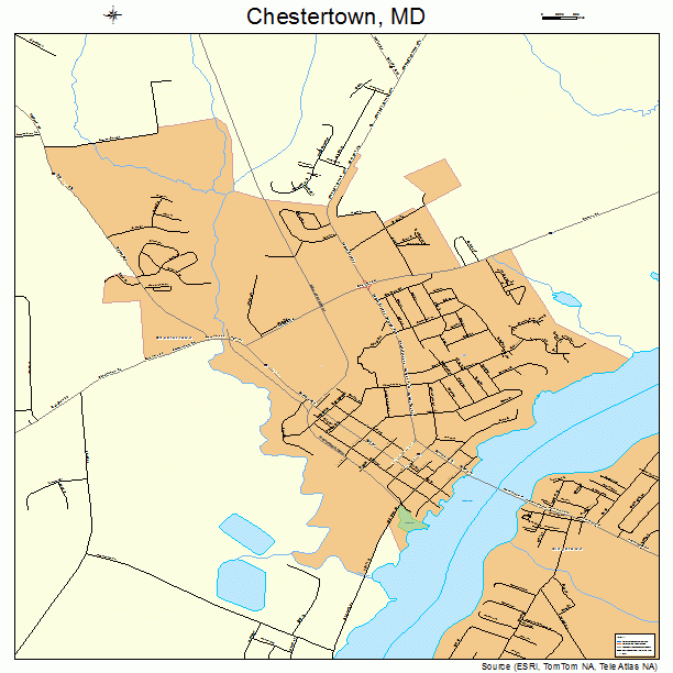 Chestertown, MD street map