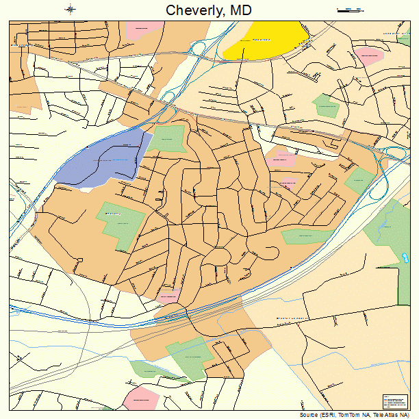 Cheverly, MD street map