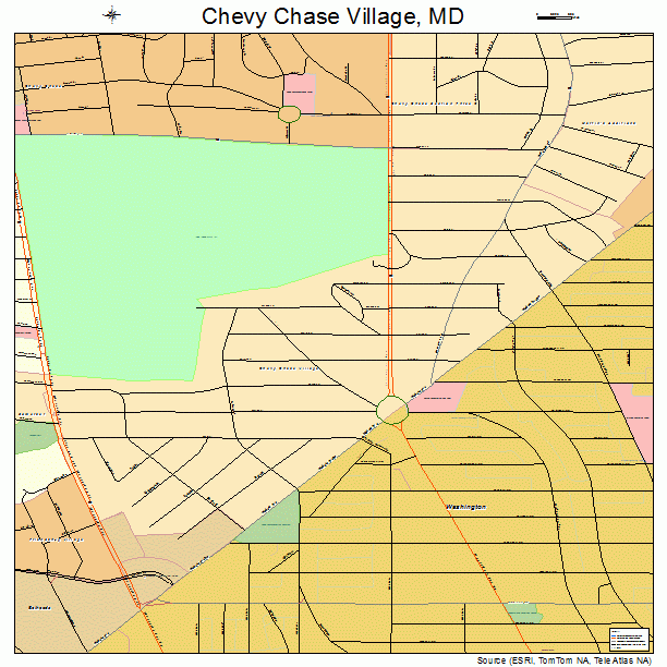 Chevy Chase Village, MD street map