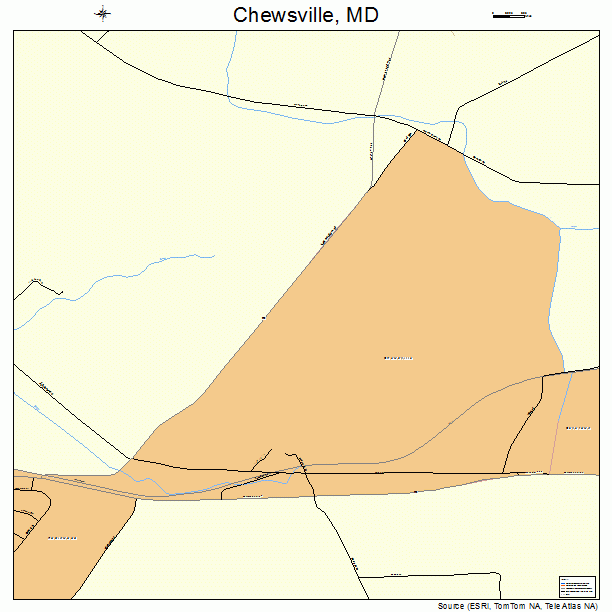 Chewsville, MD street map