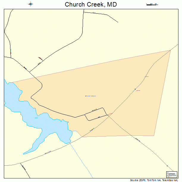 Church Creek, MD street map