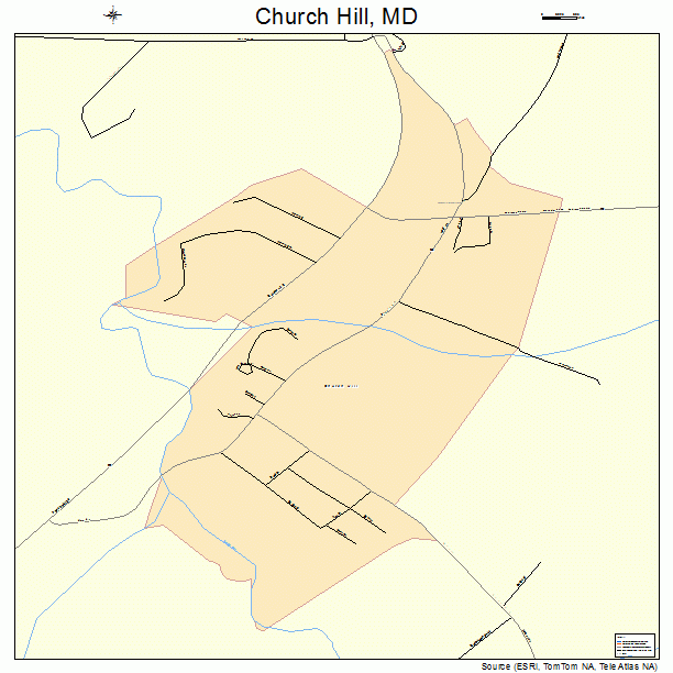 Church Hill, MD street map