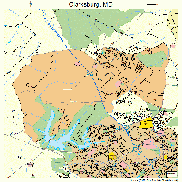 Clarksburg, MD street map
