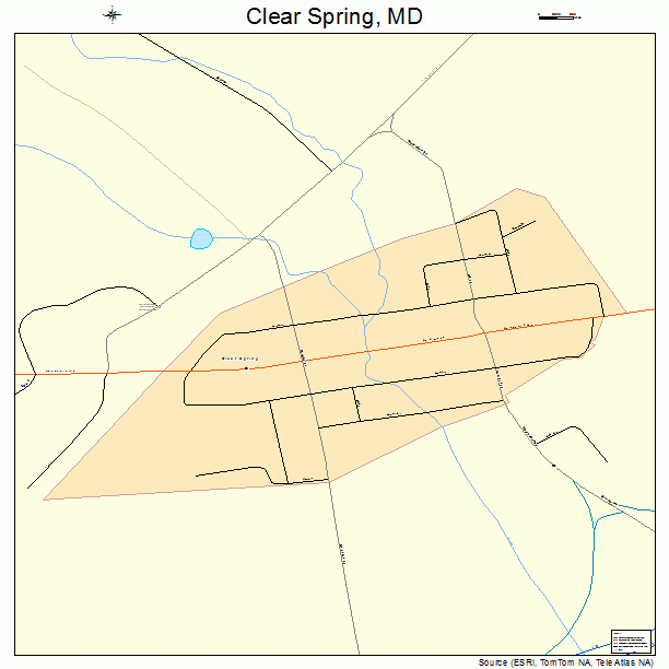 Clear Spring, MD street map