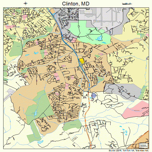 Clinton, MD street map