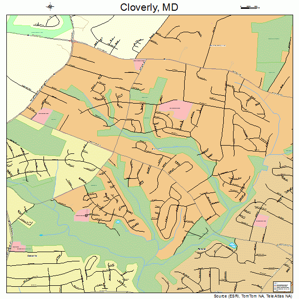 Cloverly, MD street map