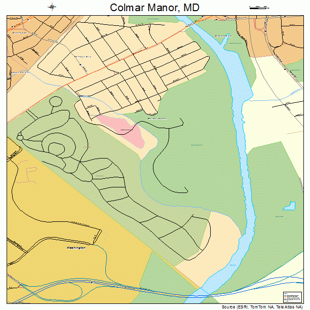 Colmar Manor, MD street map