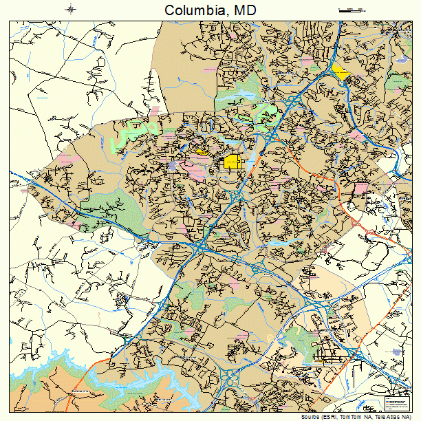 Columbia, MD street map