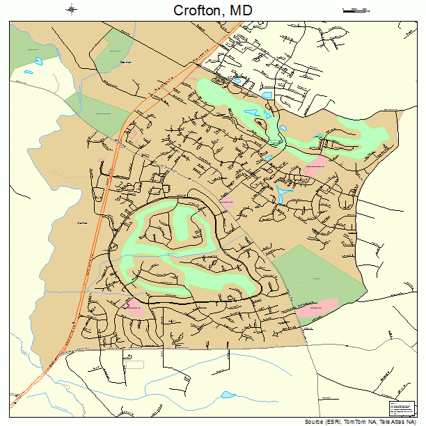 Crofton, MD street map