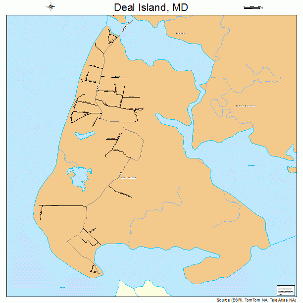 Deal Island, MD street map