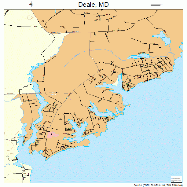 Deale, MD street map