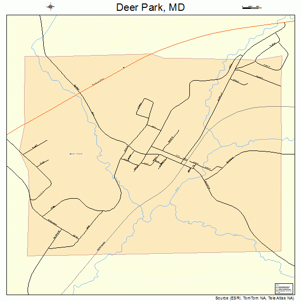 Deer Park, MD street map