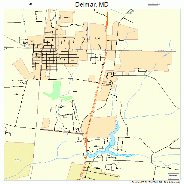 Delmar, MD street map
