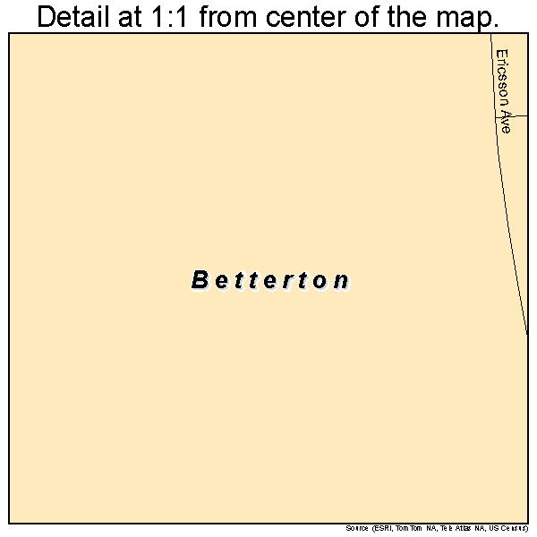 Betterton, Maryland road map detail