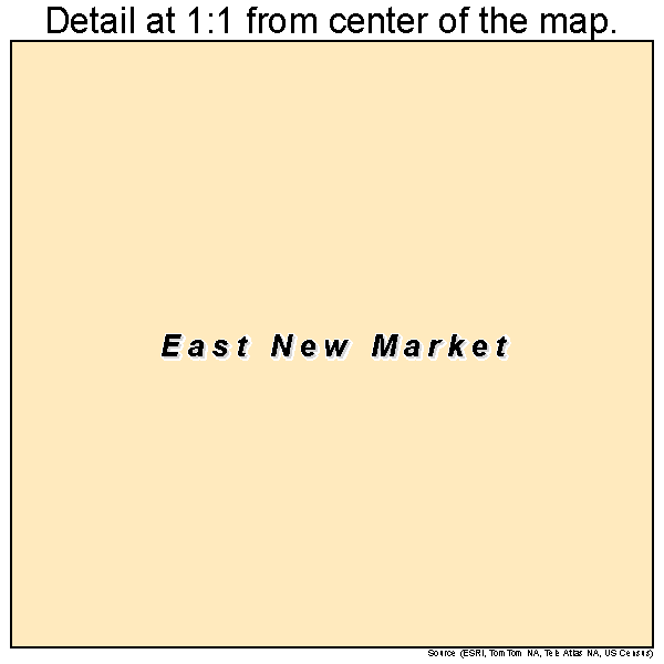 East New Market, Maryland road map detail