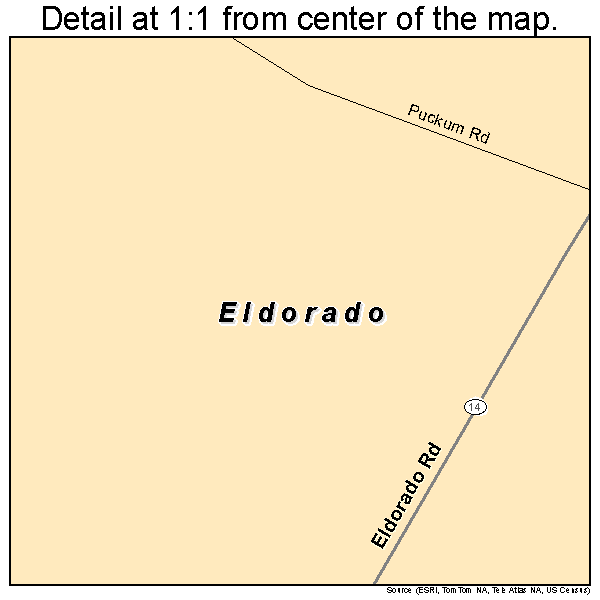 Eldorado, Maryland road map detail