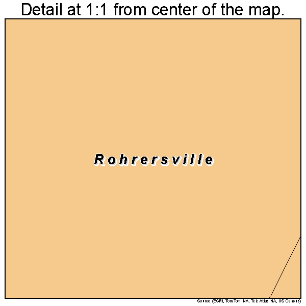 Rohrersville, Maryland road map detail
