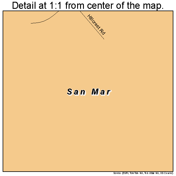 San Mar, Maryland road map detail