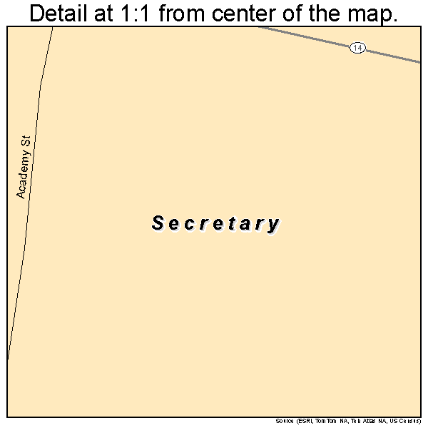 Secretary, Maryland road map detail