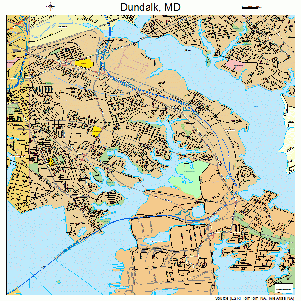 Dundalk, MD street map