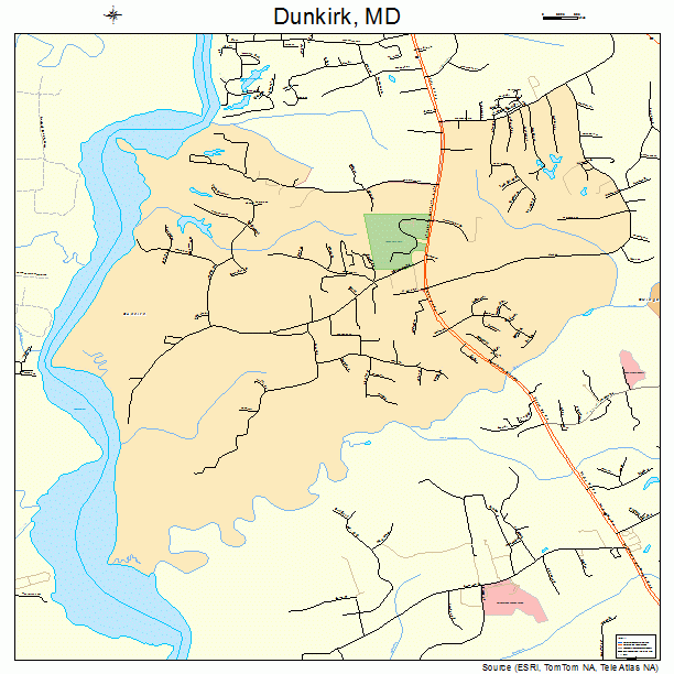 Dunkirk, MD street map