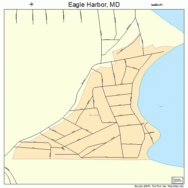 Eagle Harbor, MD street map