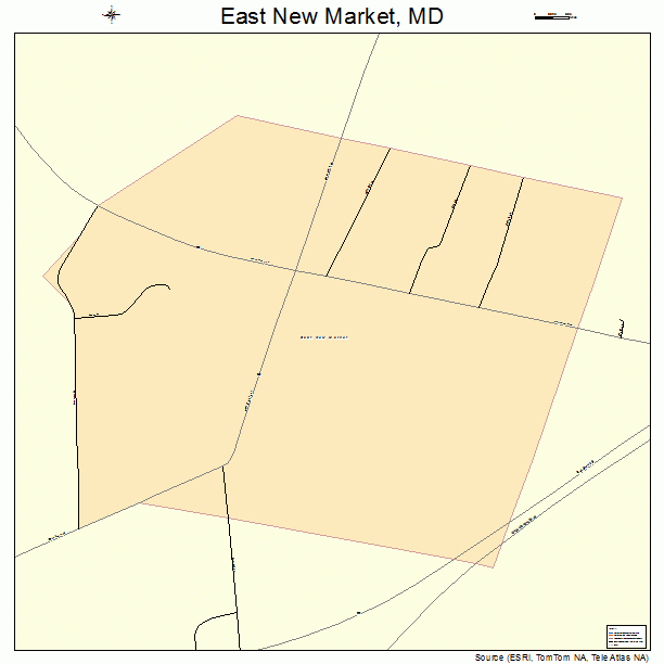 East New Market, MD street map