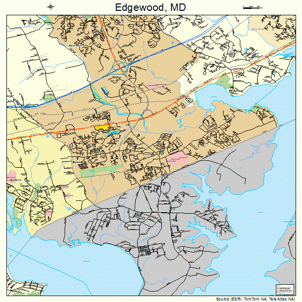 Edgewood, MD street map