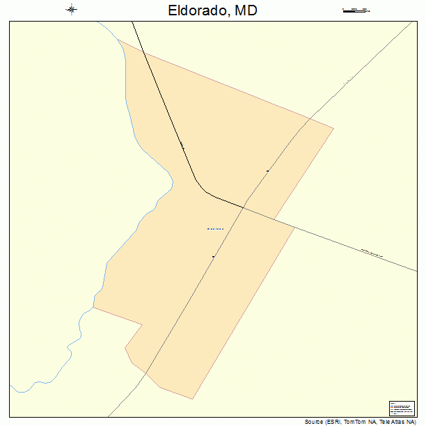 Eldorado, MD street map