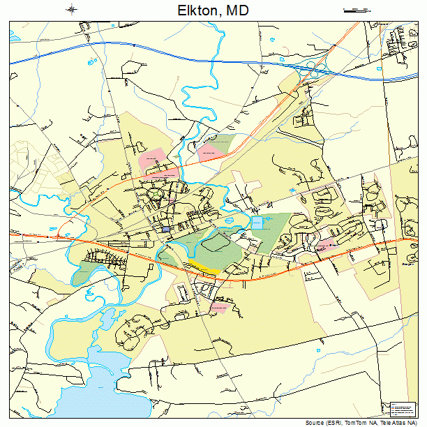 Elkton, MD street map